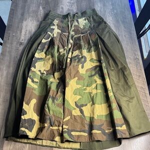 Grunge Camouflage A-Line Skirt